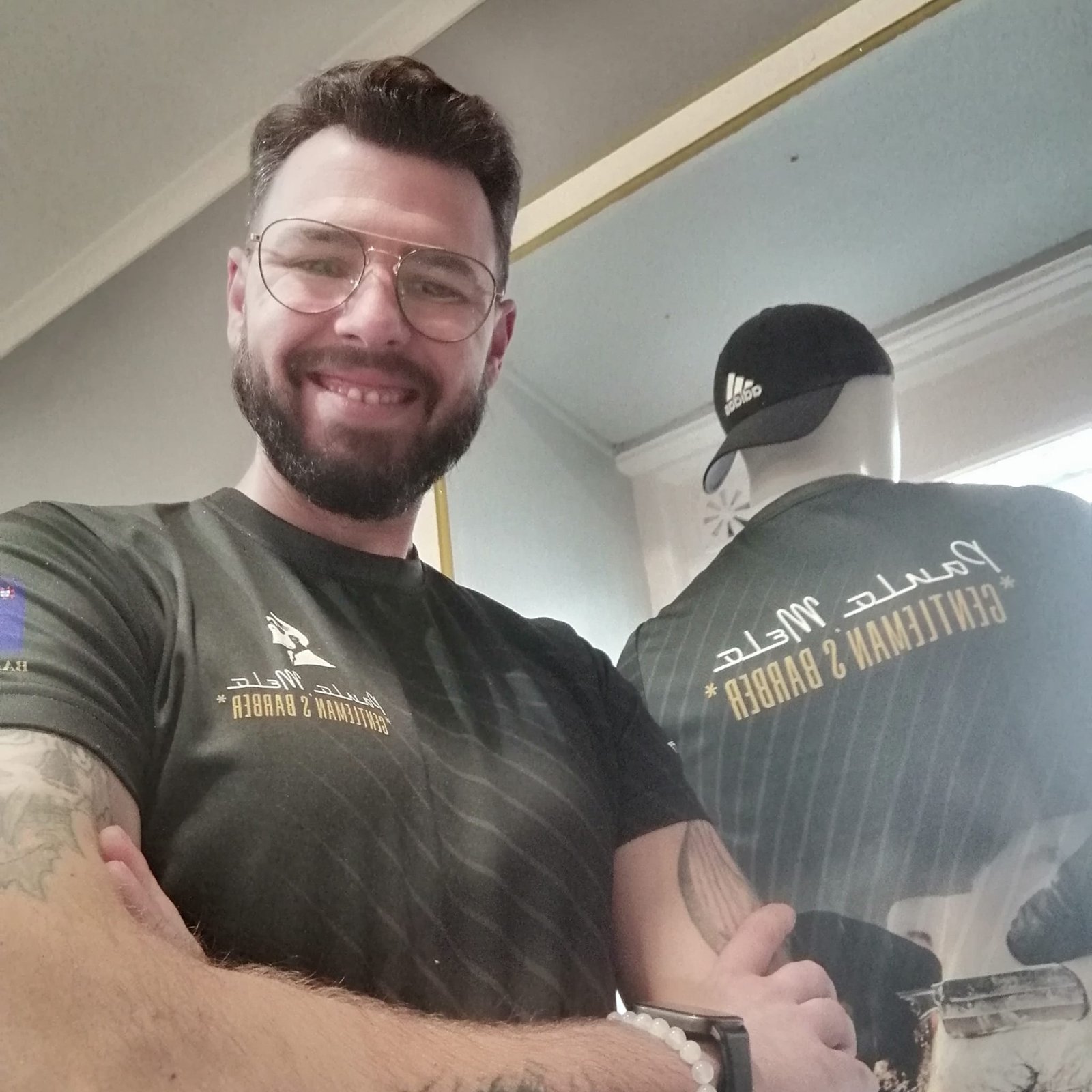 Interior da Gold Studio Barbershop